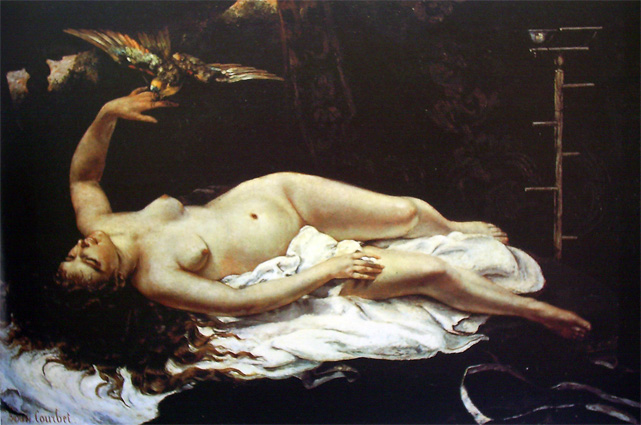 картинка №75 голая женщина играющая с птицей, живопись эротика