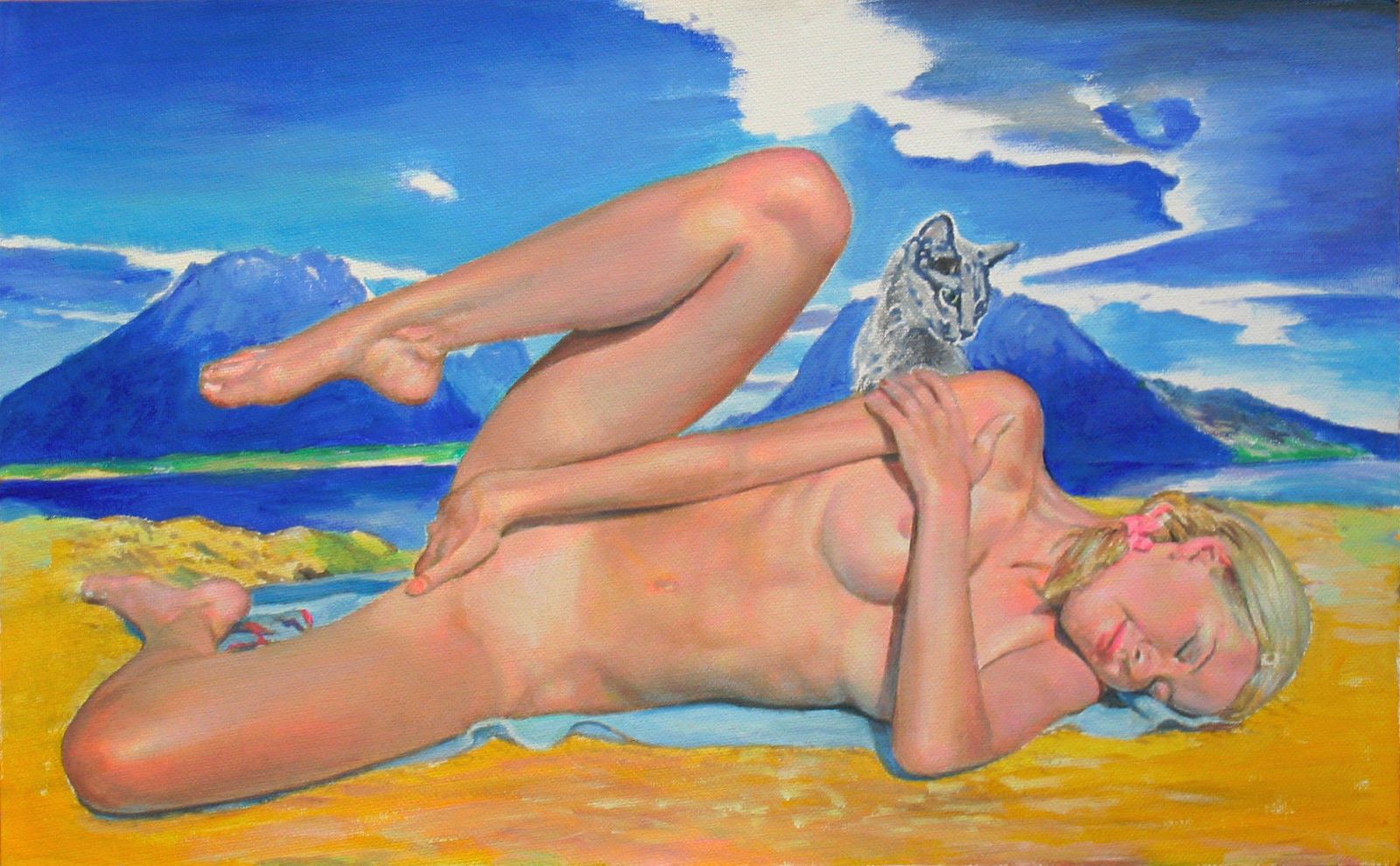 девушка кончает мастурбируя с котом за спиной, голые девушки на морском берегу 5