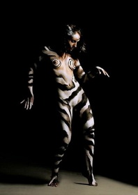 Бодиарт женщины - тигр эротическая картинка прикол 007