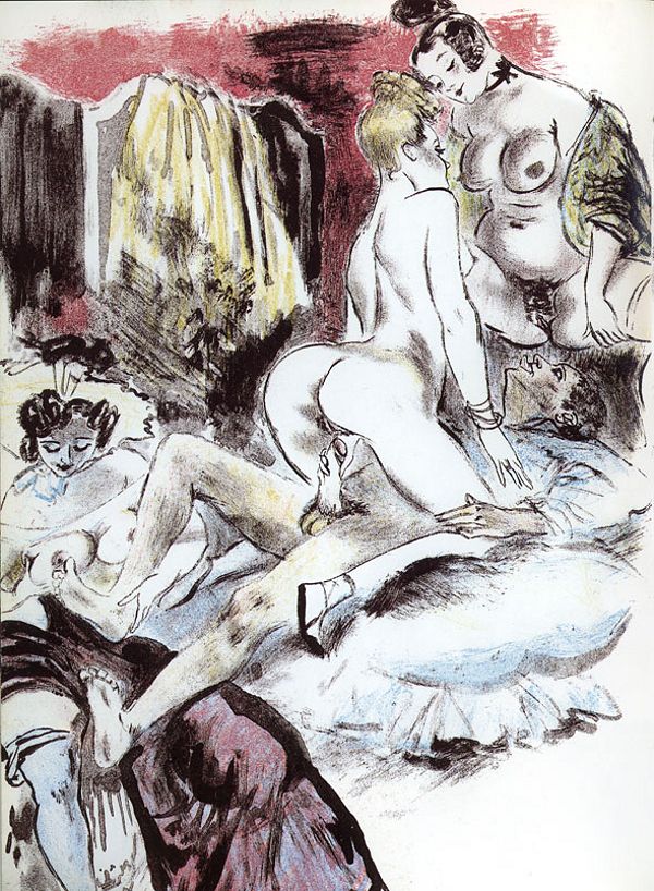 групповой секс трех аристократок с мужчиной, картинка эротической живописи