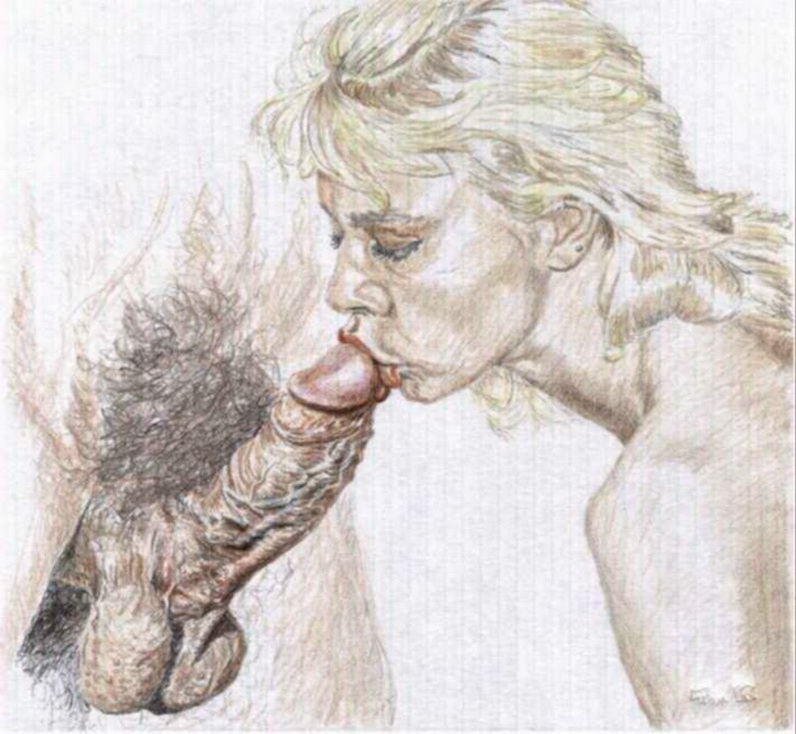 поцелуй, картинка с эротическим рисунком