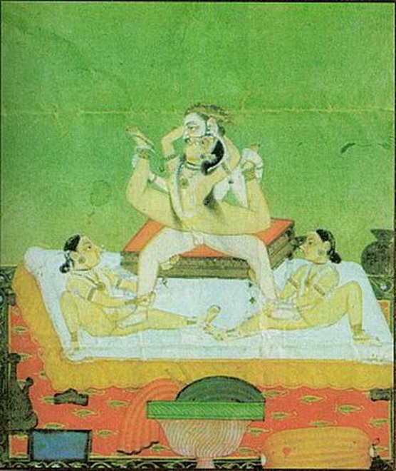 индийская пирамида, картинка с эротическим рисунком