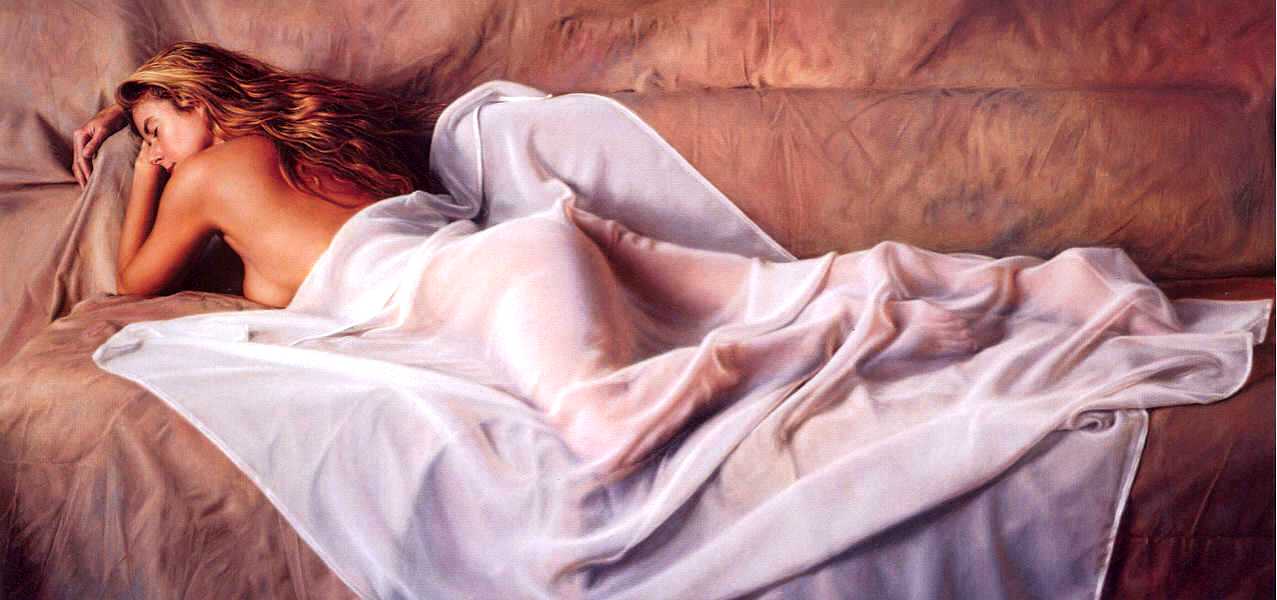 Простынка на спящей девушке, картинка секса в живописи и рисунках