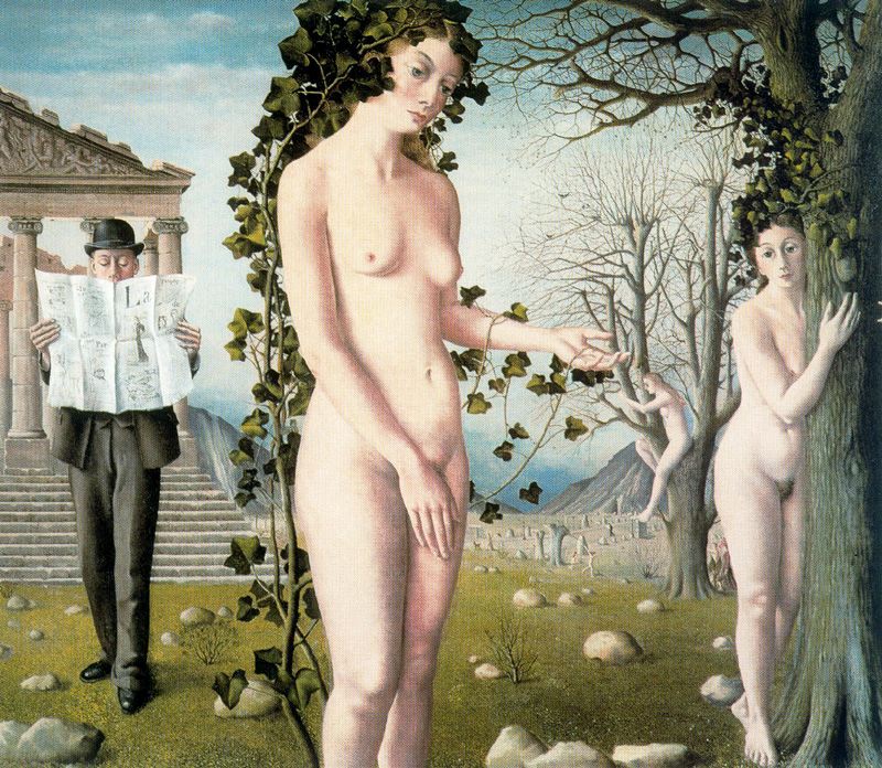 голые женщины на деревьях в странном городе, картинка секса в живописи и рисунках