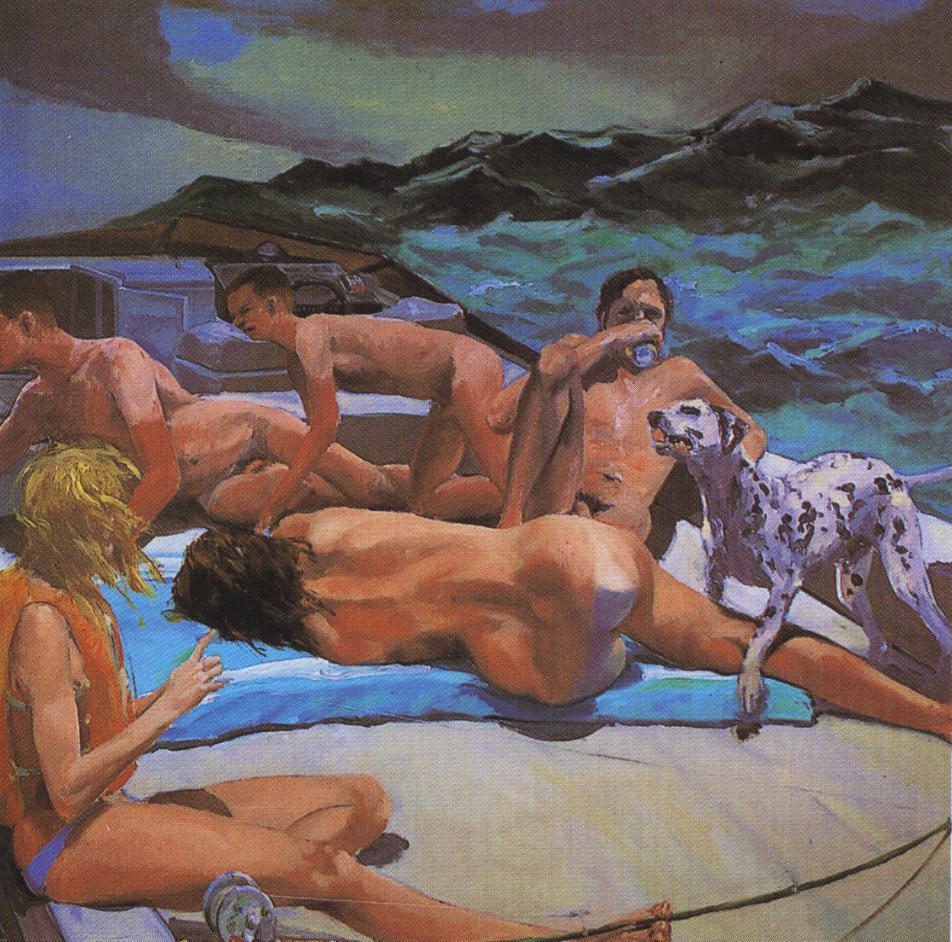 голая женщина на плоту, картинка секса в живописи и рисунках