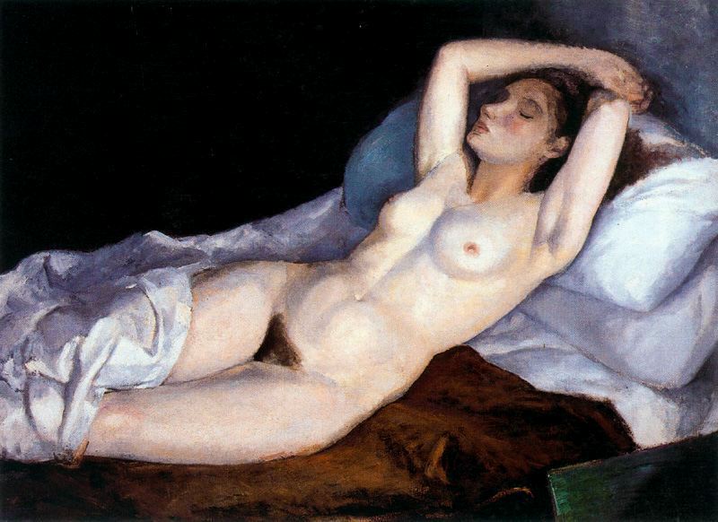 Спящая голая женщина, картинка секса в живописи и рисунках