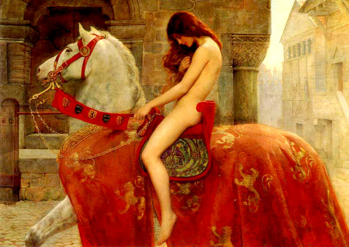 Голая девушка на красном коне, картинка секса в живописи и рисунках