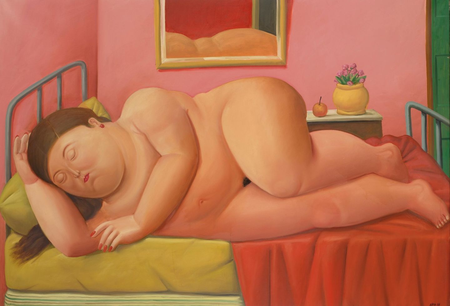 спящая жирная баба, живопись толстых