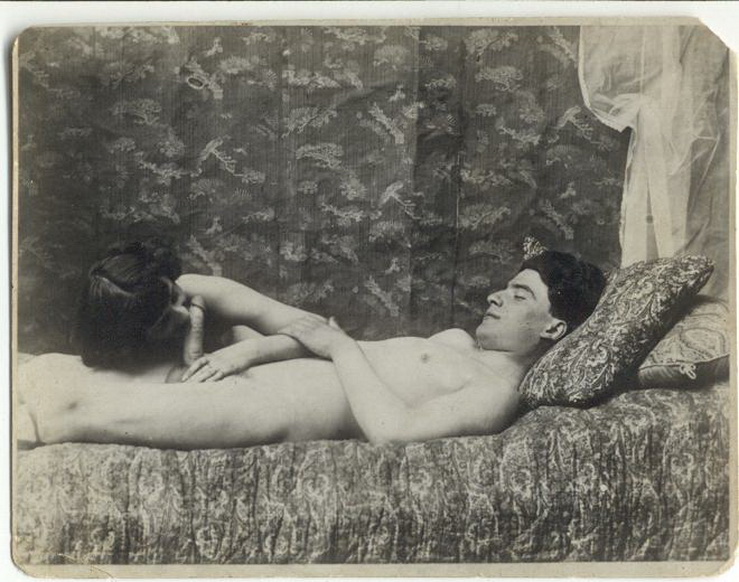 оральный секс в 30-х, ретро фото эротика
