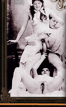 групповой секс в 1882 году, ретро фото эротика