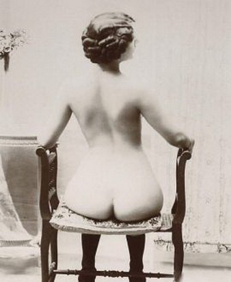 толстая женская задница на банкетке, американское ретро порно фото