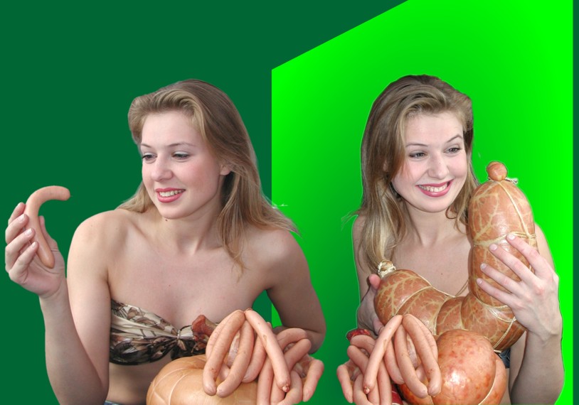размер имеет значение - реклама мясопродуктов, прикольное фото с эротикой