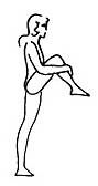 упражнение поднимание колен, фото
