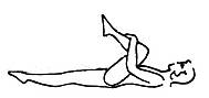 упражнение колени к груди, фото