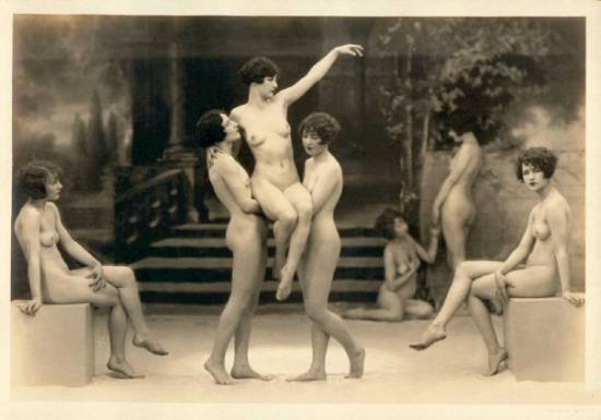 лесбийское представление, ретро фото эротики секса